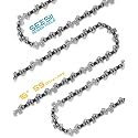 SEESII 3 Pack 16 Inch Chainsaw Chain Replacement,3/8" LP, .050" Gauge, 59DL