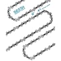 SEESII 8 Inch Mini Chiansaw Chains, 3 Pack，1/4" LP, .043" Gauge, 47DL