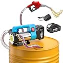 SEESII Cordless Diesel Transfer Pump, 2x4.0Ah Batteries, Auto-Stop Nozzle