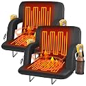 Seeutek 23" Heated Stadium Seats with Back Support, 2.5” Thick Cushion, 2PC