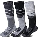 SeeyAN Kids Merino Wool Ski Socks Boys Girls Thermal Warm Boot Thick Winter 3 Pairs Cozy Socks For Skiing &amp; Snowboarding