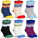 SeeyAN Kids Merino Wool Socks Boys Girls Hiking Boot Winter Thermal Warm Cozy Soft Toddler Thick Crew Socks 6 Pairs