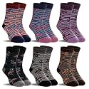 SeeyAN Kids Merino Wool Socks Boys Girls Hiking Boot Winter Thermal Warm Cozy Soft Toddler Thick Crew Socks 6 Pairs