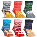 SeeyAN Kids Merino Wool Socks Boys Girls Hiking Boot Winter Thermal Warm Cozy Soft Toddler Thick Crew Socks 6 Pairs