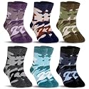 SeeyAN Kids Merino Wool Socks Boys Girls Hiking Boot Winter Thermal Warm Cozy Soft Toddler Thick Crew Socks 6 Pairs