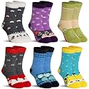 SeeyAN Kids Merino Wool Socks Boys Girls Hiking Boot Winter Thermal Warm Cozy Soft Toddler Thick Crew Socks 6 Pairs
