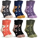 SeeyAN Kids Merino Wool Socks Boys Girls Hiking Boot Winter Thermal Warm Cozy Soft Toddler Thick Crew Socks 6 Pairs