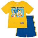 SEGA Sonic the Hedgehog Athletic T-Shirt and Mesh Shorts Outfit Set Toddler to Big Kid Sizes (2T - 18-20)