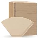 Segarty #1 Coffee Cone Filters, 400 Count Pack Size 1-2 Cup Natural Unbleached Brown Paper Disposable Pour Over Maker Basket Dripper for Most Brewer Machine for Home, Office, Cafetera