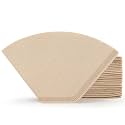 Segarty #1 Coffee Filters Cone, 200 Count Pack Size 1-2 Cup Natural Unbleached Brown Paper Filter Disposable Pour Over Maker Basket Papers Dripper for Most Brewer Machine for Home, Office, Cafetera