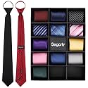 Segarty Neckties for Men, 14 PCS Classic Assorted Jacquard Neck Tie, Men's Pretied Ties Set for Formal Business Wedding
