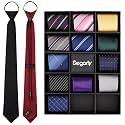 Segarty Neckties for Men, 14 PCS Classic Assorted Jacquard Neck Tie, Men's Pretied Ties Set for Formal Business Wedding