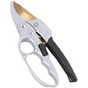 Segmented Handle Pruning Shears for Home Gardens and Outdoor Landscaping (Gold, 7.87 × 2.36 in)