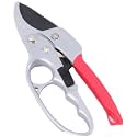 Segmented Handle Pruning Shears for Home Gardens and Outdoor Landscaping (Red, 7.87 × 2.36 in)