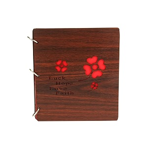 sehaz artworks luckhope-9x8 80 photos wooden photo album for memorable gift on boyfriend girlfriend birthdays valentines day anniversary cute gift for couples