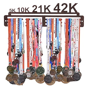 sehaz artworks medal hangers for wall  medal holder for wall  5k 10 21 brown medal holder display holds upto 24-30 medals