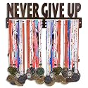 Sehaz Artworks Never Give Up Brown Medal Hangers for Wall | Medal Holder