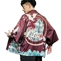 Seidarise Men's Haori Jacket Kimono Cardigan Yukata Noragi Happi Coat