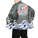 Seidarise Men's Haori Jacket Kimono Cardigan Yukata Noragi Happi Coat