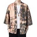 Seidarise Men's Haori Jacket Kimono Cardigan Yukata Noragi Happi Coat
