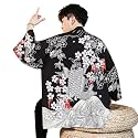 Seidarise Men's Haori Jacket Kimono Cardigan Yukata Noragi Happi Coat