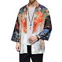 Seidarise Men's Haori Jacket Kimono Cardigan Yukata Noragi Happi Coat