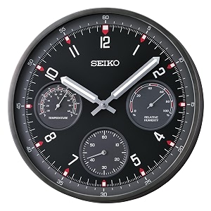 Seiko Aluminium Case Silent Sweep Quartz Wall