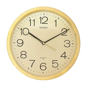 seiko wall clockqxa014angolden311 cmx311 cmx39 cm