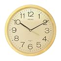 SEIKO Wall Clock(QXA014AN,Golden,31.1 CMX31.1 CMX3.9 cm
