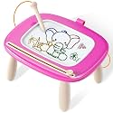 Seimome Magnetic Drawing Board, Toddler Girl Toy for 1-3 Year Old, Doodle Board Learning and Educational Toy for 1 2 3 Year Old Kids- Deep Pink