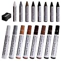 SEISSO 17 Piece Furniture Touch Up Markers Kit with Wax Sticks Sharpener