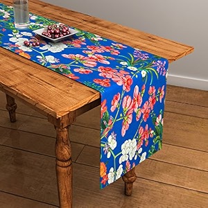 sej by nisha gupta dining table runner for center table  table runner 4 seater amp 6 seater  runner for dining  table runners for living room  printed washable runner 12x48 inches