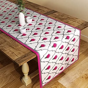 sej by nisha gupta dining table runner for center table  table runner 4 seater amp 6 seater  runner for dining  table runners for living room  printed washable runner 12x78 inches