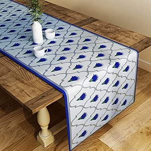 sej by nisha gupta dining table runner for center table  table runner 4 seater amp 6 seater  runner for dining  table runners for living room  printed washable runner 12x78 inches