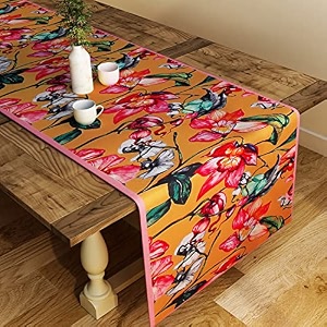 sej by nisha gupta dining table runner for center table  table runner 4 seater amp 6 seater  runner for dining  table runners for living room  printed washable runner 12x78 inches