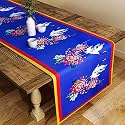 SEJ by Nisha Gupta Dining Table Runner for Center Table | Table Runner 4 Seater &amp; 6 Seater | Runner for Dining | Table Runners for Living Room | Printed Washable Runner (12x78 Inches)