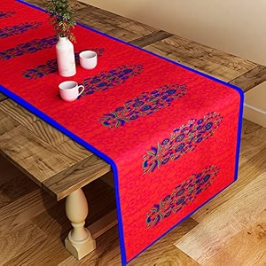 sej by nisha gupta dining table runner for center table  table runner 4 seater amp 6 seater  runner for dining  table runners for living room  printed washable runner 12x48 inches