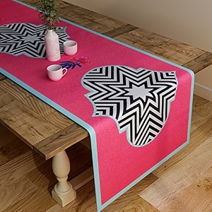 sej by nisha gupta dining table runner for center table  table runner 4 seater amp 6 seater  runner for dining  table runners for living room  printed washable runner 12x48 inches