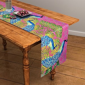 sej by nisha gupta dining table runner for center table  table runner 4 seater amp 6 seater  runner for dining  table runners for living room  printed washable runner 12x48 inches