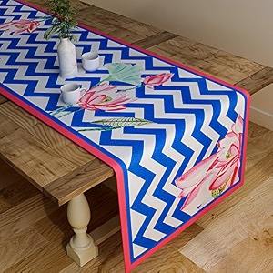sej by nisha gupta dining table runner for center table  table runner 4 seater amp 6 seater  runner for dining  table runners for living room  printed washable runner 12x48 inches