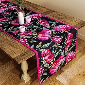 sej by nisha gupta dining table runner for center table  table runner 4 seater amp 6 seater  runner for dining  table runners for living room  printed washable runner 12x48 inches