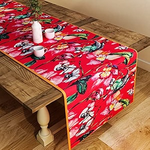 sej by nisha gupta dining table runner for center table  table runner 4 seater amp 6 seater  runner for dining  table runners for living room  printed washable runner 12x48 inches