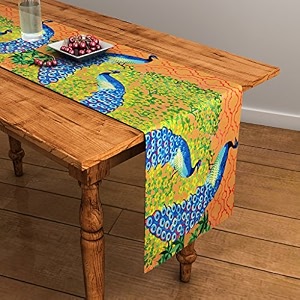 sej by nisha gupta dining table runner for center table  table runner 4 seater amp 6 seater  runner for dining  table runners for living room  printed washable runner 12x48 inches