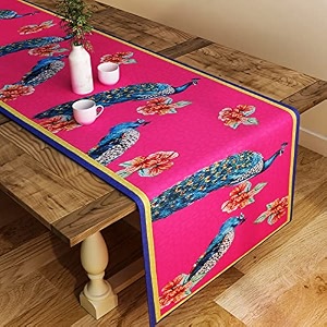 sej by nisha gupta dining table runner for center table  table runner 4 seater amp 6 seater  runner for dining  table runners for living room  printed washable runner 12x48 inches
