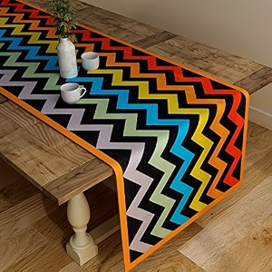 sej by nisha gupta dining table runner for center table  table runner 4 seater amp 6 seater  runner for dining  table runners for living room  printed washable runner 12x48 inches