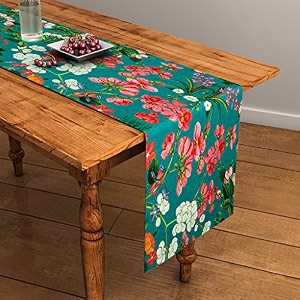 sej by nisha gupta dining table runner for center table  table runner 4 seater amp 6 seater  runner for dining  table runners for living room  printed washable runner 12x48 inches