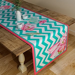 sej by nisha gupta dining table runner for center table  table runner 4 seater amp 6 seater  runner for dining  table runners for living room  printed washable runner 12x48 inches