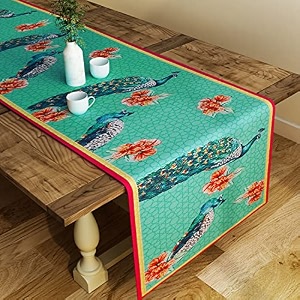 sej by nisha gupta dining table runner for center table  table runner 4 seater amp 6 seater  runner for dining  table runners for living room  printed washable runner 12x48 inches