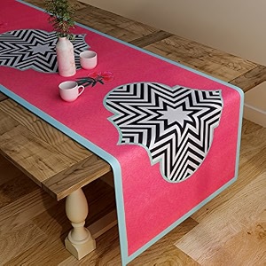 sej by nisha gupta dining table runner for center table  table runner 4 seater amp 6 seater  runner for dining  table runners for living room  printed washable runner 12x48 inches