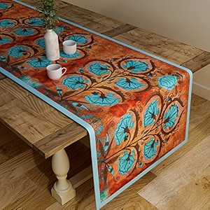 sej by nisha gupta dining table runner for center table  table runner 4 seater amp 6 seater  runner for dining  table runners for living room  printed washable runner 12x48 inches